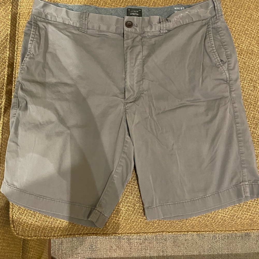 J. Crew Stretch Shorts - Grey - 35” Waist 9” Inseam